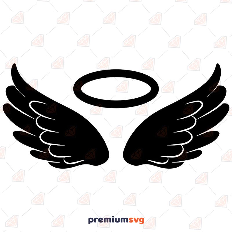 Cute Dog Angel Cartoon Vector Outline. Dog With Angel Wings Vector