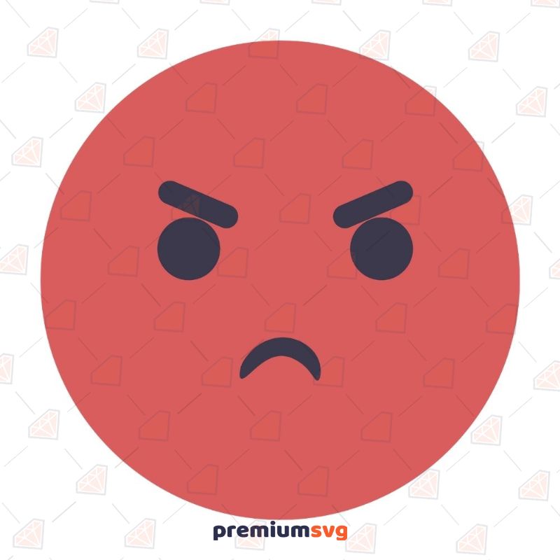 Angry Face Emoji Cartoons Svg
