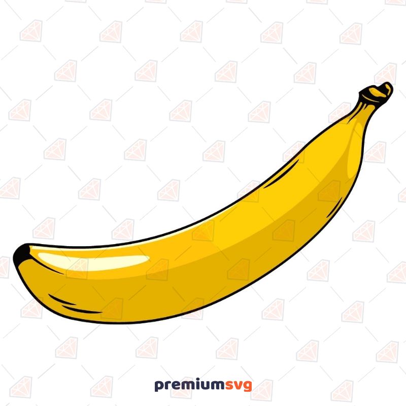 Banana SVG Vector, Banana Icon Fruits and Vegetables SVG Svg