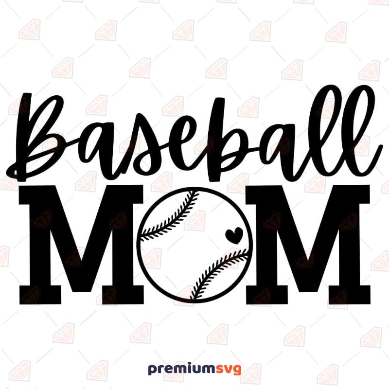 Baseball mom svg