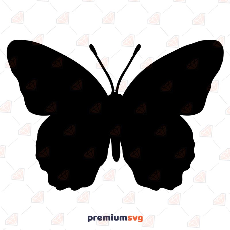 Black Butterfly SVG Cut & Clipart File Insects/Reptiles SVG Svg
