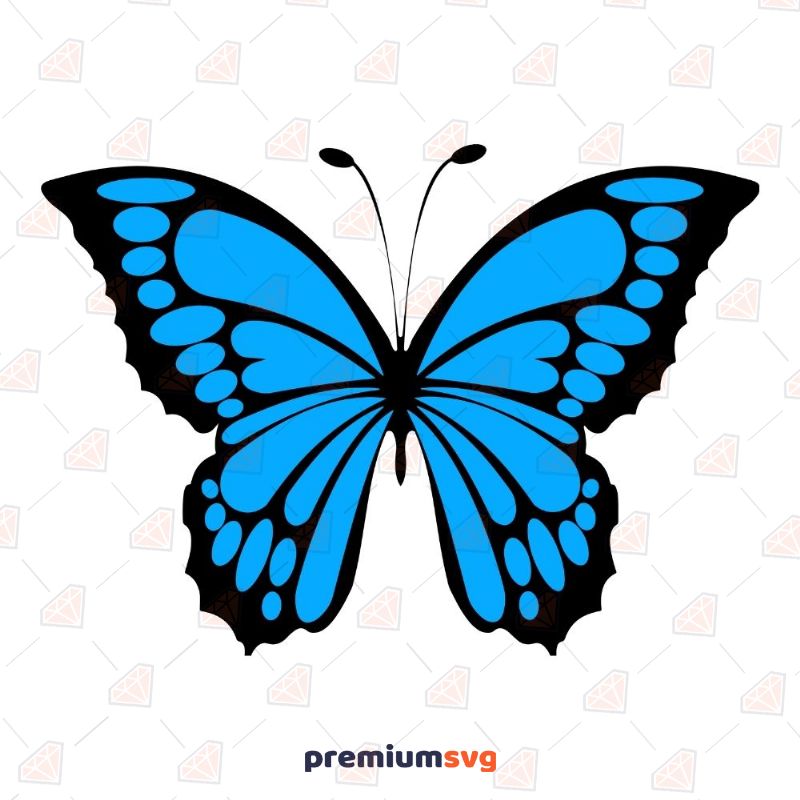 Blue Butterfly SVG Cut File Insects/Reptiles Svg