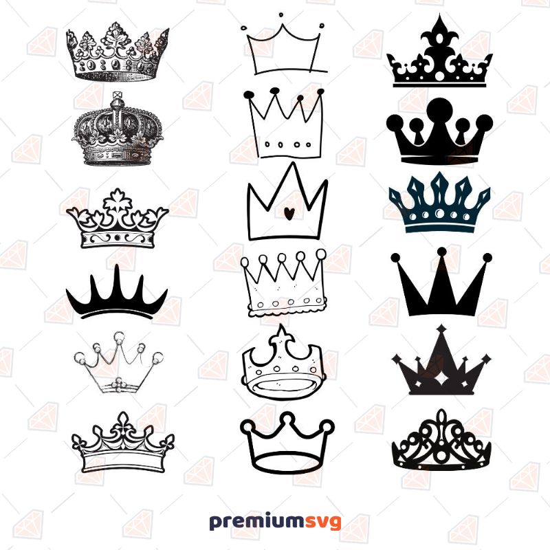 Crown SVG Bundle, Queen Crown SVG Bundle Bundle SVG Svg