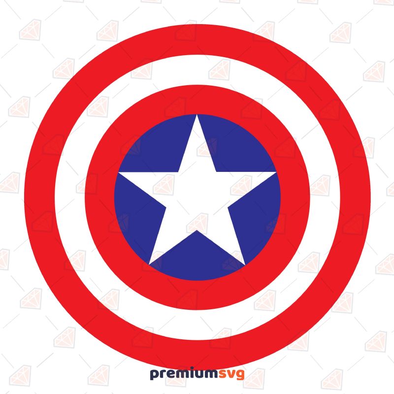 Captain America Shield SVG Cartoons Svg