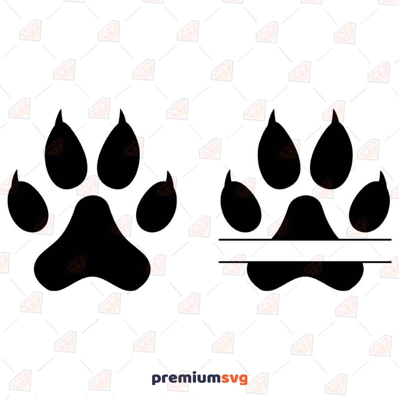 Cat Paw SVG, Paw Vector Files Instant Download Pets Svg