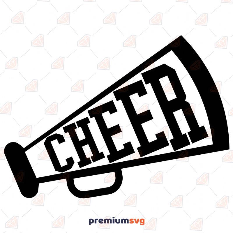 Cheer Megaphone SVG PremiumSVG