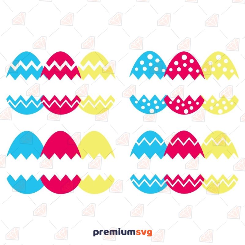 Colorful Easter Eggs SVG Bundle Easter Day SVG Svg