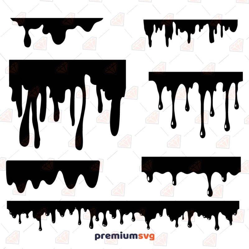 Dripping Wall SVG, Dripping Wall Vector Instant Download Drawings Svg