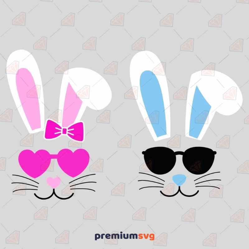 Download Easter Bunny With Sunglasses Svg Cut Files Premium Svg