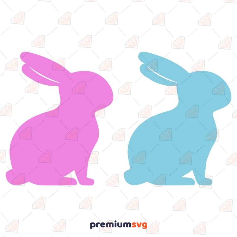 Easter Day Bunny SVG Cut File, Bunny Clipart Files Easter Day SVG Svg