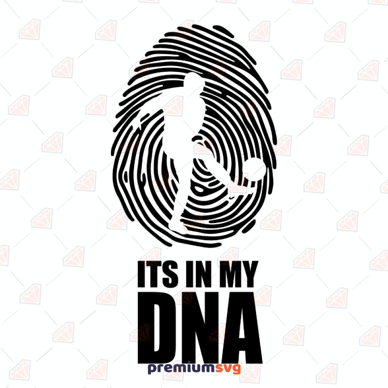 Football It's In My DNA SVG, It's In My DNA Instant Download Football SVG Svg