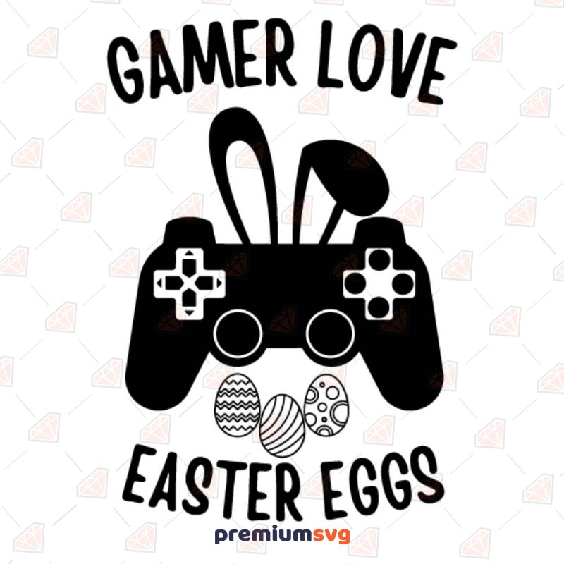 Gamer Love Easter Eggs SVG, Happy Easter SVG Easter Day SVG Svg