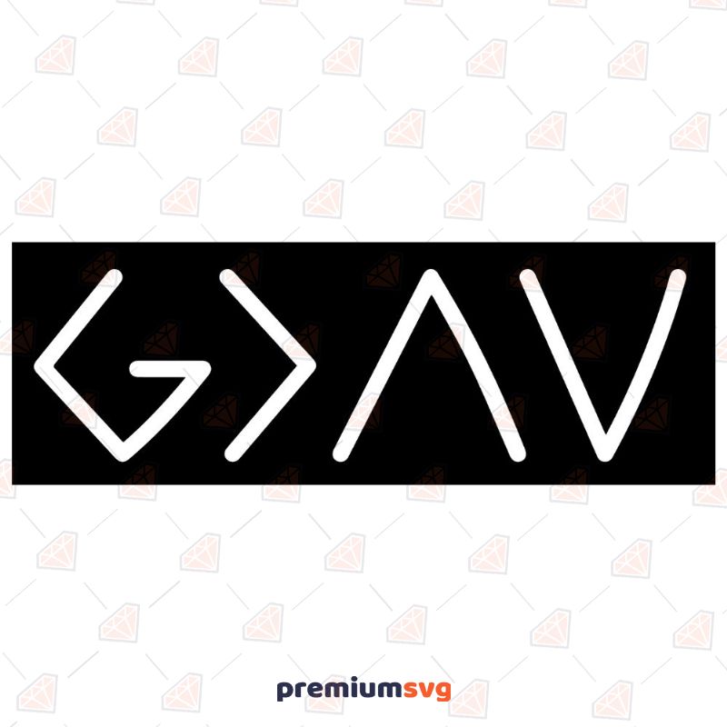 Black God Is Greater Than The Highs and Lows SVG Cut File Christian SVG Svg