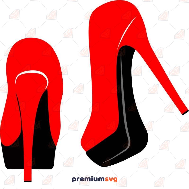 Red High Heel SVG, Instant Download Beauty and Fashion Svg