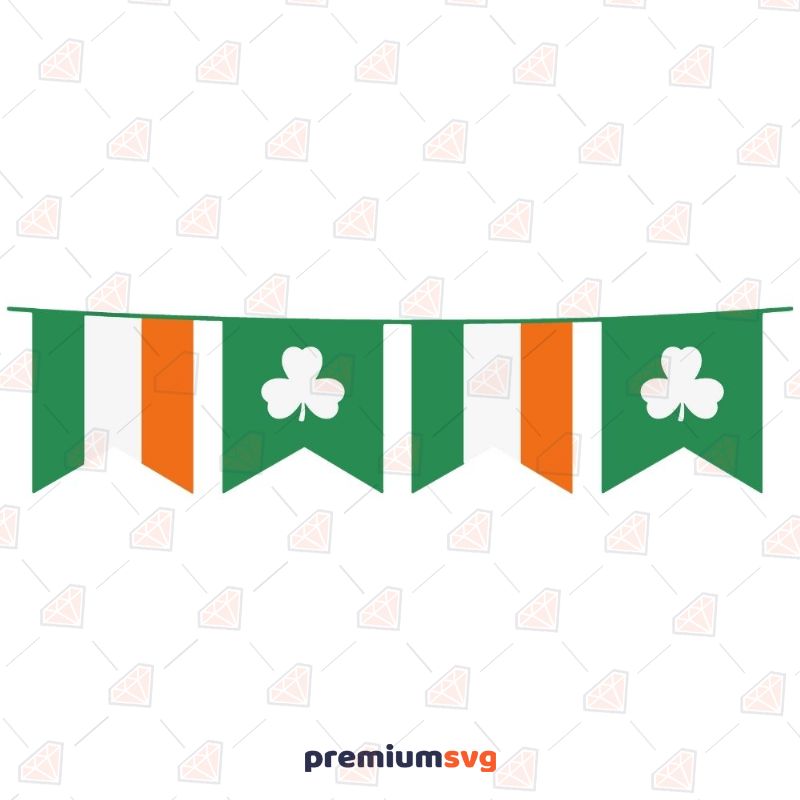 Irish Flag Shamrock SVG Cut File St Patrick's Day SVG Svg