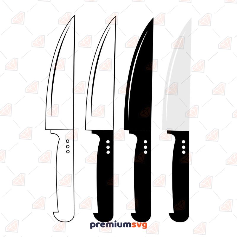 Knife SVG Bundle for Cutting or Printing Kitchen Utensils Svg