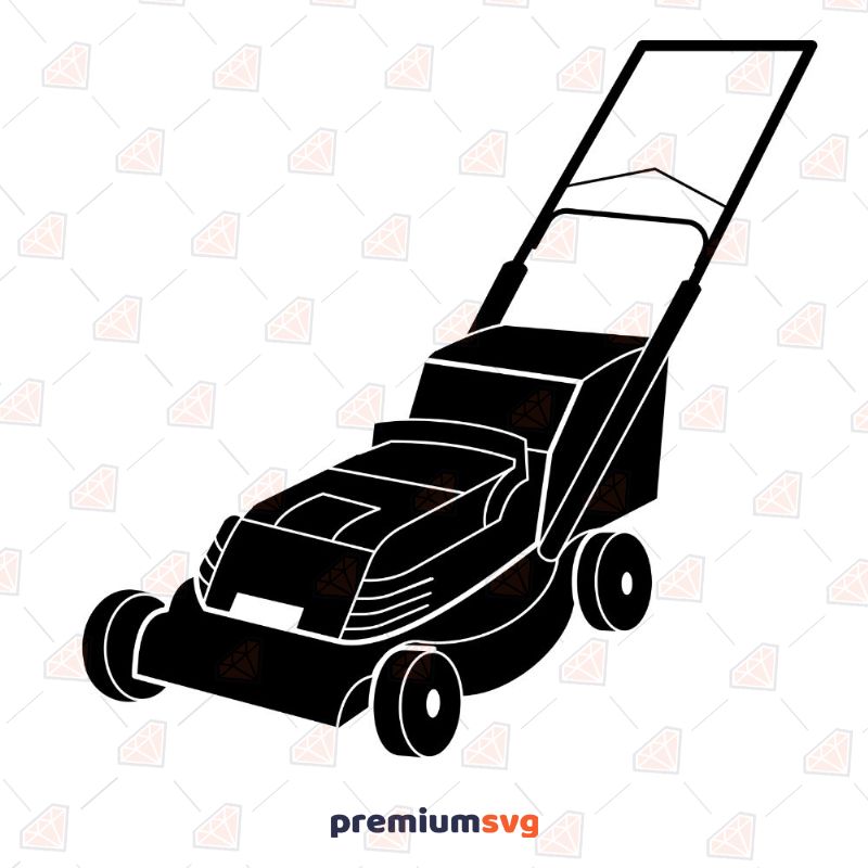 Lawn Mower SVG, Lawn Mower Vector Instant Download Drawings Svg