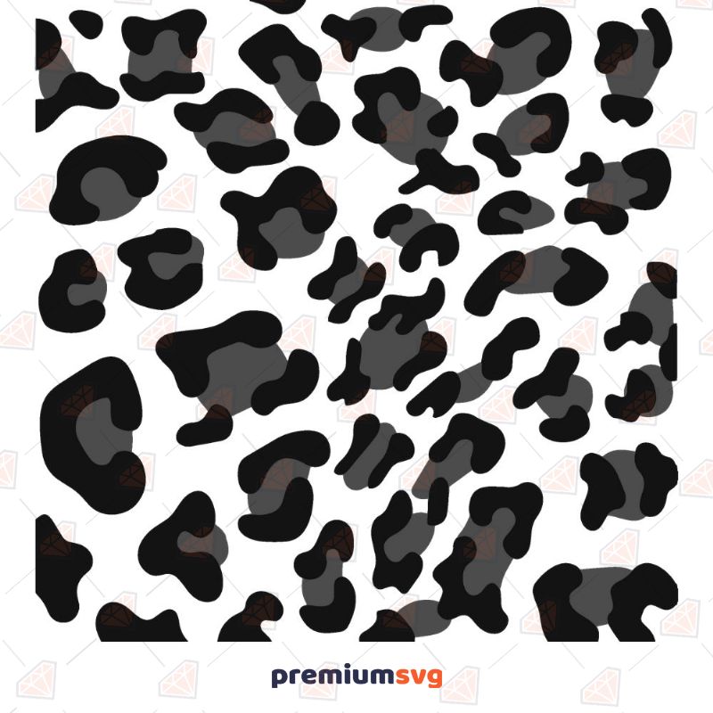 Leopard Print Outline SVG Cut File | PremiumSVG