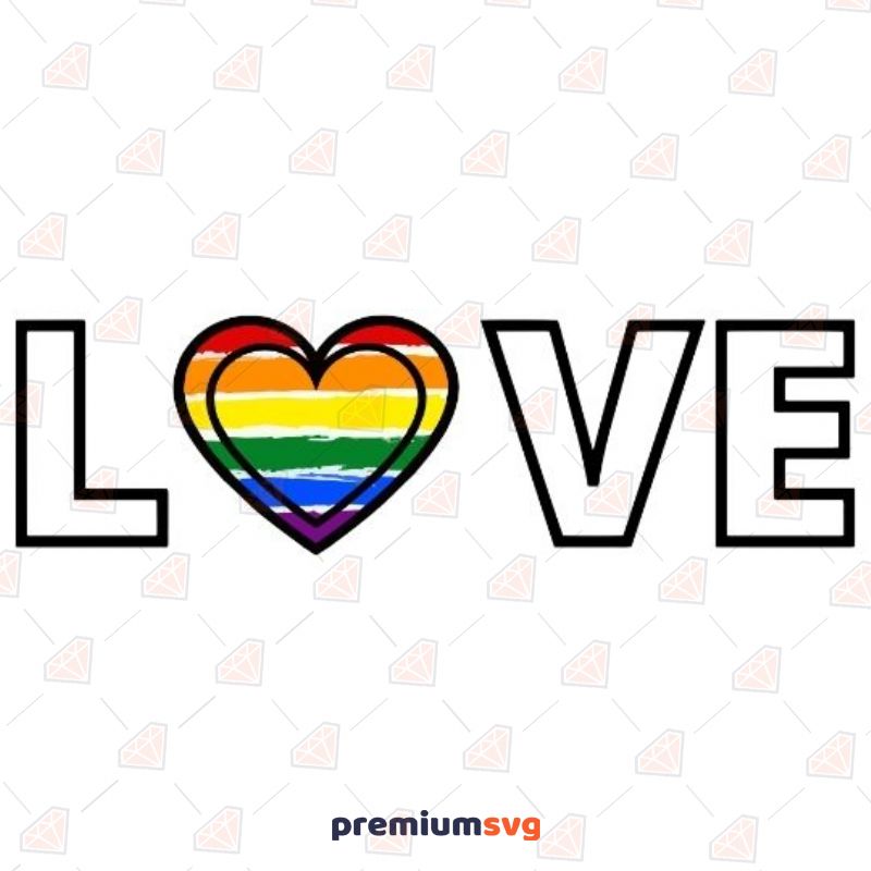 Lgbtq Love SVG Cut File Lgbt Pride SVG Svg