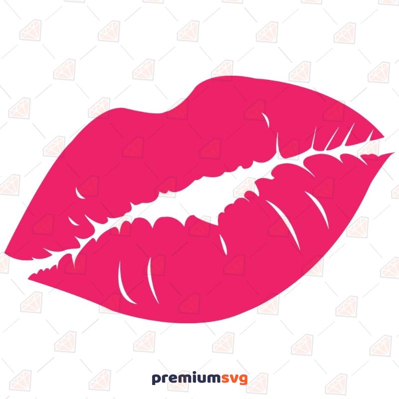 Sexy Lips SVG Vector Biting Lip Clip Art