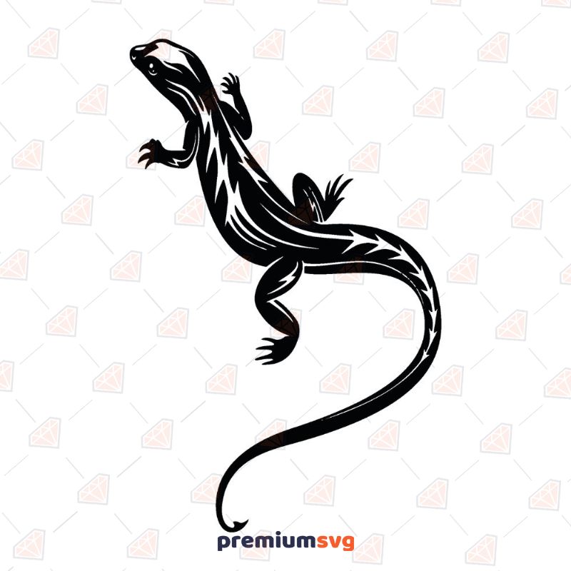 Lizard SVG Cut & Clipart File Insects/Reptiles Svg
