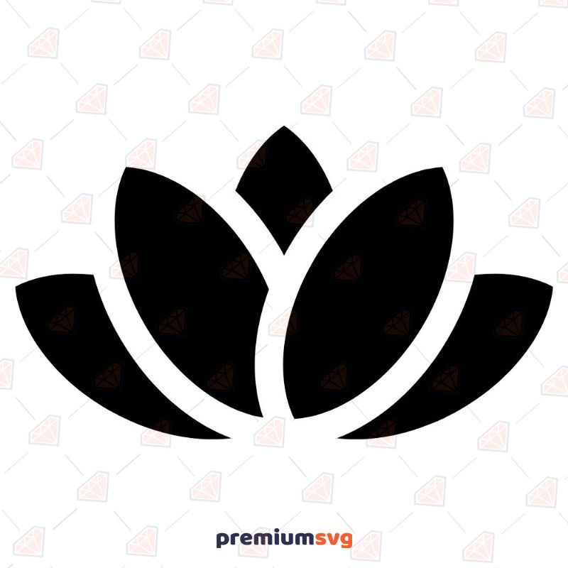 Lotus Flower SVG, Lotus Clipart SVG Instant Download Flower SVG Svg