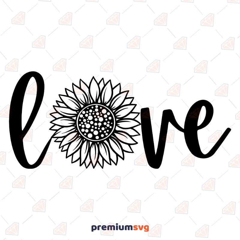 Free Free Sunflower Svg Black And White Free SVG PNG EPS DXF File