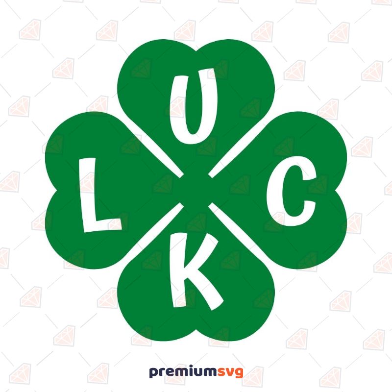 Luck Shamrock SVG, Lucky Charm SVG Instant Download St Patrick's Day SVG Svg