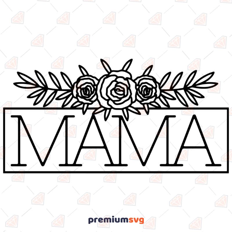 Mamaw SVG design - Flower Mamaw SVG file for Cricut - Mamaw shirt svg -  Mamaw floral SVG - Digital Download