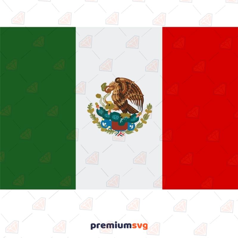 Mexico Flag SVG Design Flag Svg