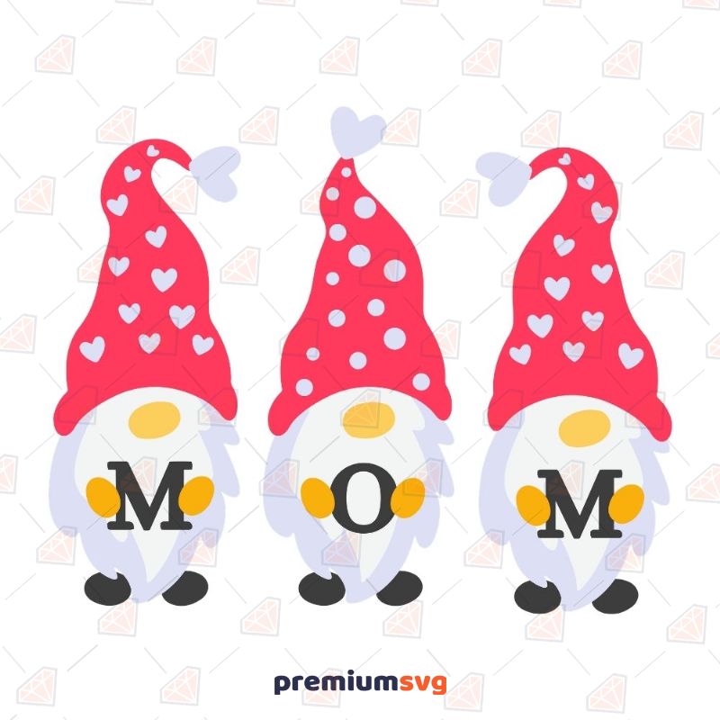 Mom Gnomes SVG, Mom Gnomes Cut File Mother's Day SVG Svg