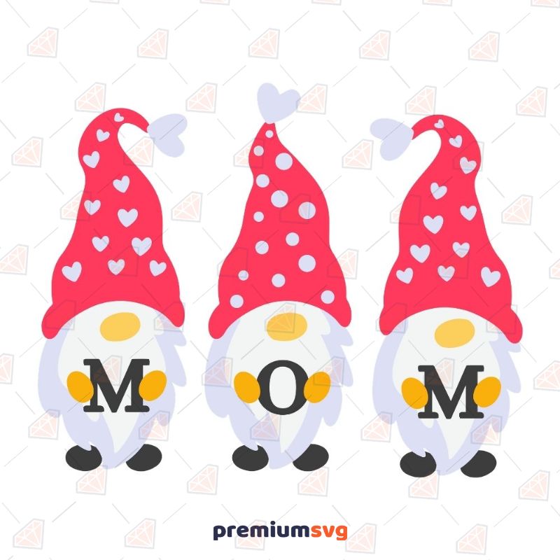 Mom Gnomes SVG, Mothers Day Gnomes Cut File Mother's Day SVG Svg