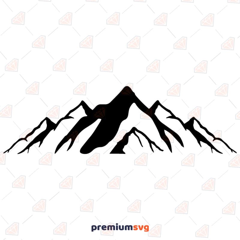 Mountain Silhouette SVG Landscapes Svg