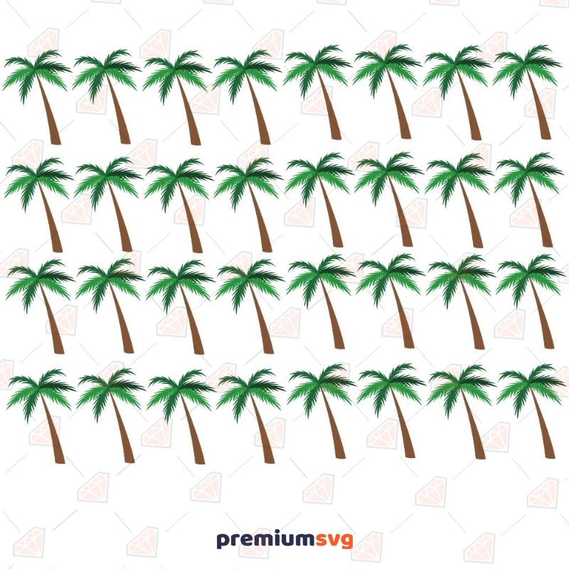 Palm Tree Pattern SVG Design Background Patterns Svg