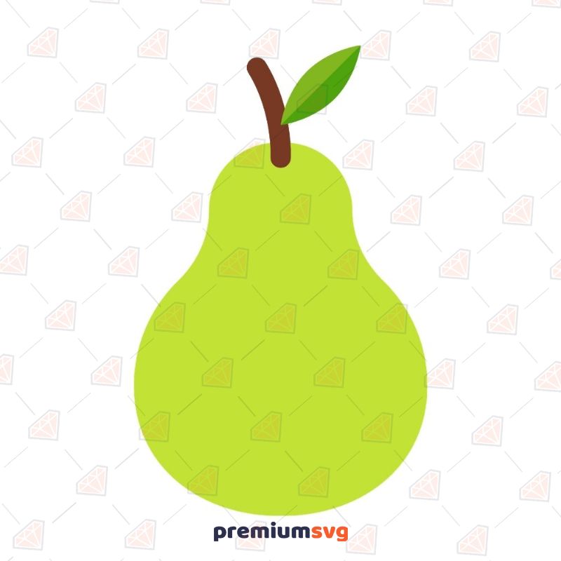 Pear Vector file, Pear Icon SVG Fruits and Vegetables SVG Svg