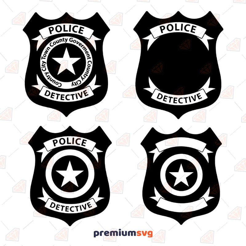 Detective Badge SVG Police SVG Svg