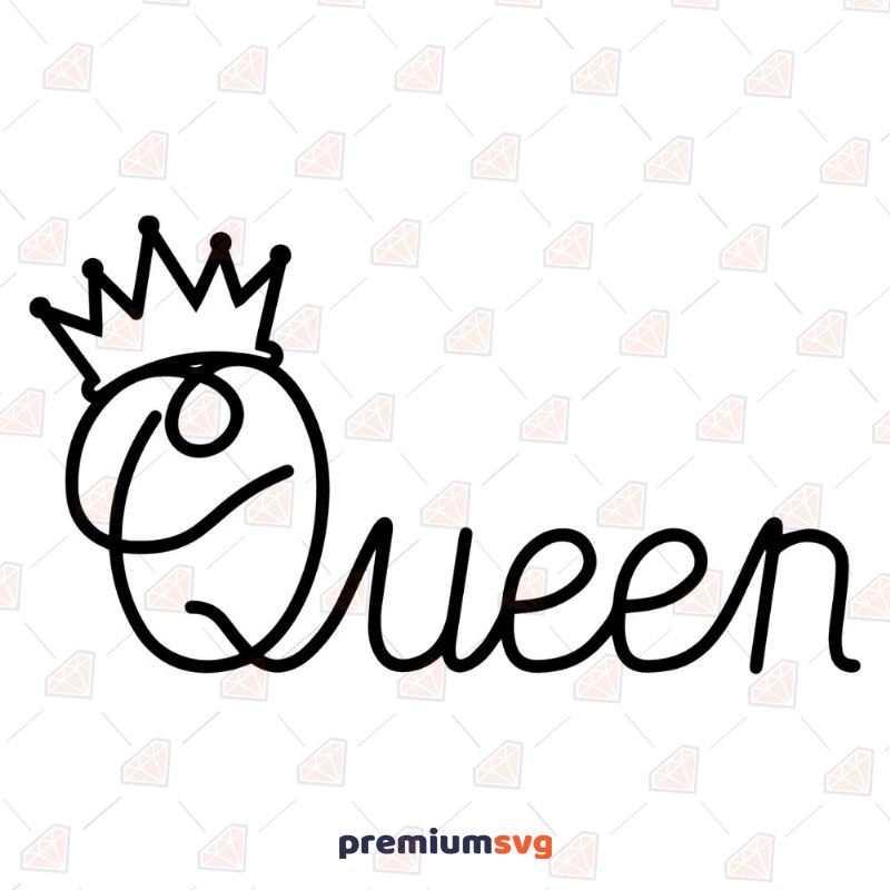 Queen Tiara SVG, Queen Crown SVG Vector T-shirt Svg