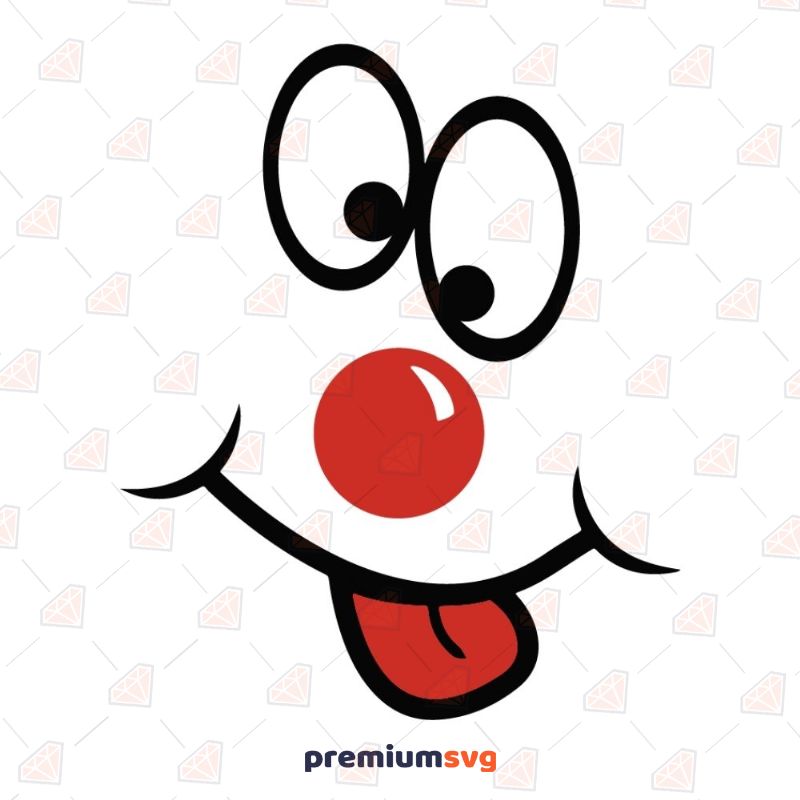 Red Nose Day Face SVG, PNG, Cut Files Human Rights Svg