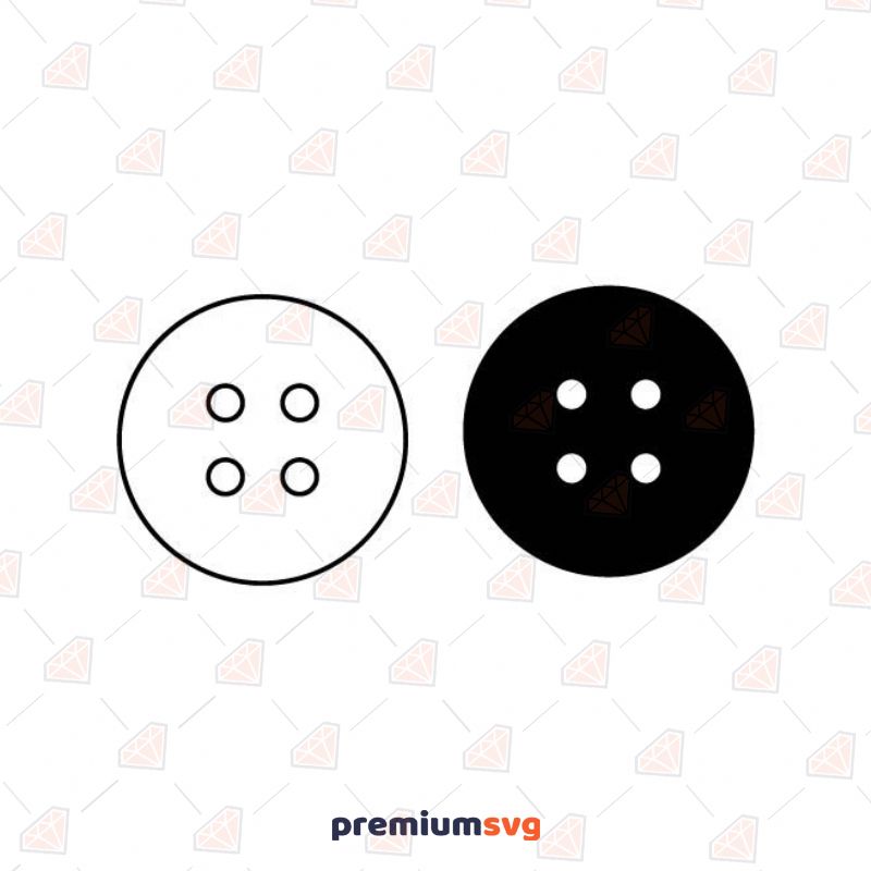 Sewing Buttons Vector Objects Svg