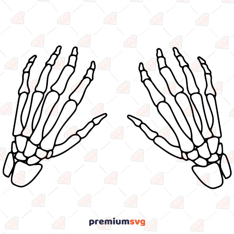 Skeleton Hand SVG Halloween Svg