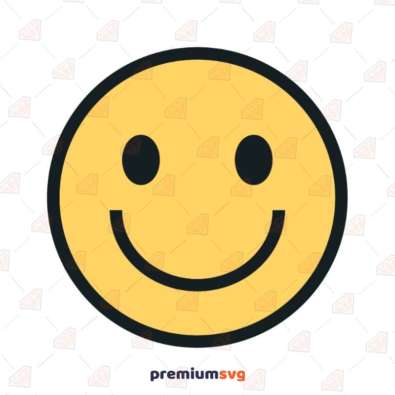 Smiley Face Emoji SVG, Smile Emoji Instant Download Cartoons Svg