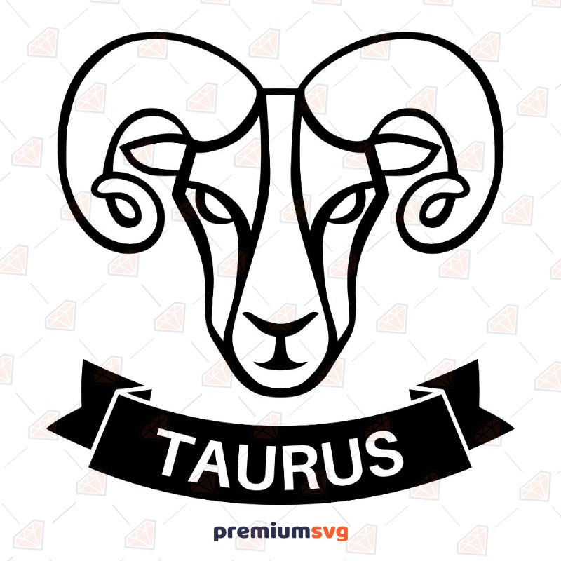Taurus SVG, Taurus Zodiac Sign SVG Instant Download Astrological Svg