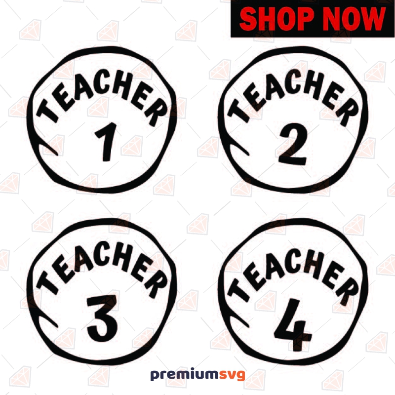 Teacher 1 2 3 4 SVG Teacher SVG Svg