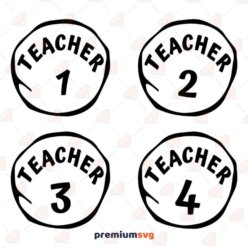 Teacher 1 2 3 4 SVG Teacher SVG Svg