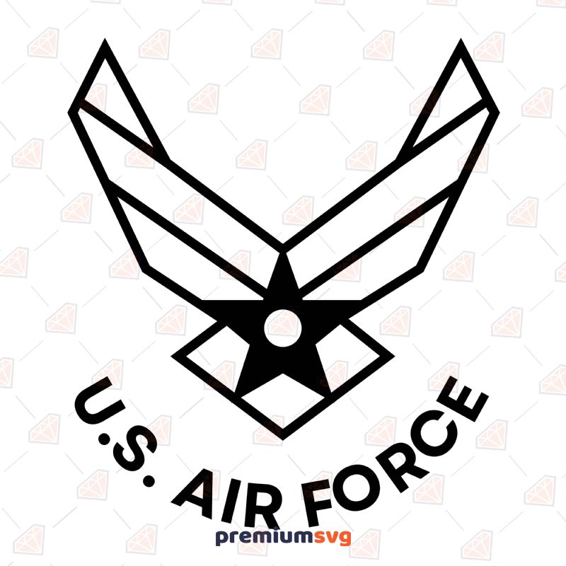 File:US Air Force Logo - Black and White Version.svg - Wikipedia