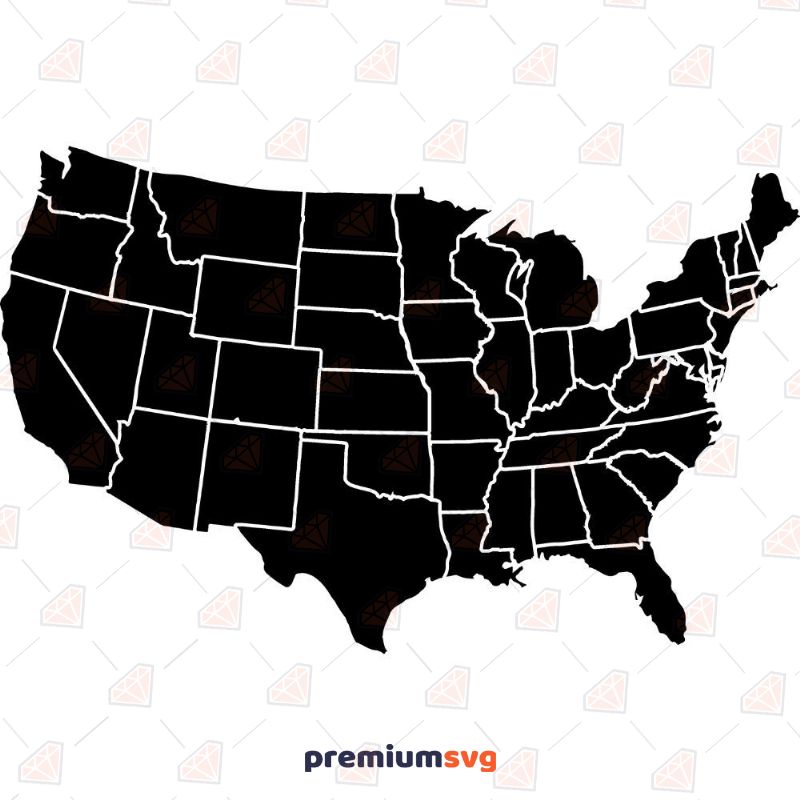 US Map SVG, Vector Us Map SVG USA SVG Svg