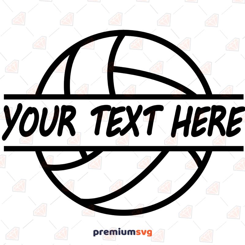 Volleyball Monogram SVG Cut Files, Monogram Instant Download Volleyball SVG Svg