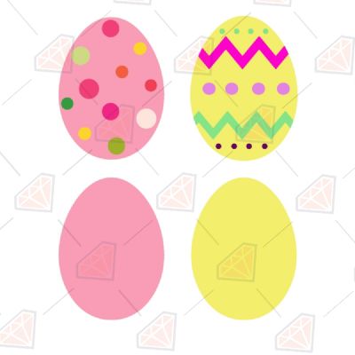 Easter Eggs SVG Bundle, Colorful Easter Eggs SVG Easter Day SVG
