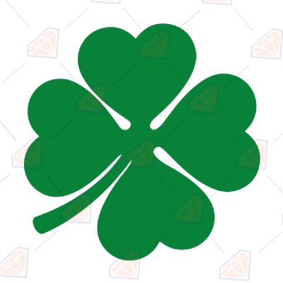 Four Leaf Clover SVG File St Patrick's Day SVG