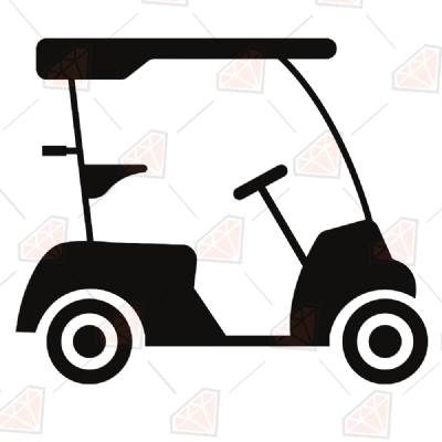 Golf Cart Svg, Golf Clipart Files Golf